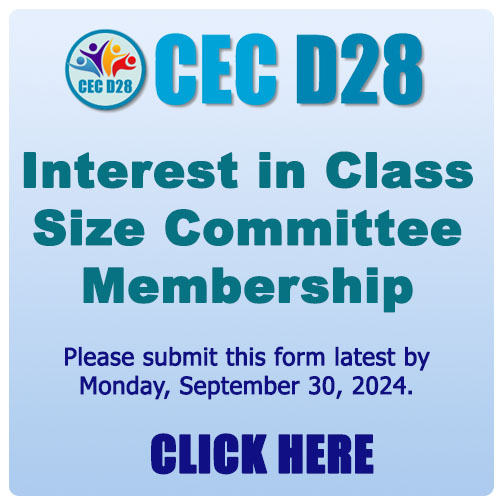 CEC 28 Class Size Form